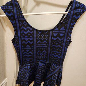 Charlotte russe peplum top M